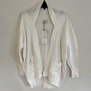 Brand new Cabi white drapey sweater